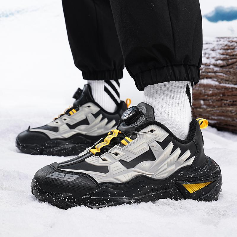 TUINANLE Winter Men Sneakers Casual Sport Shoes for Man Plush Warm Male Sneakers Non-Slip Outdoor Casual Sports Shoes