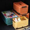Caixa de armazenamento Suporte organizador de brinquedos dobráveis ​​de plástico resistente ao calor de grande capacidade para casa