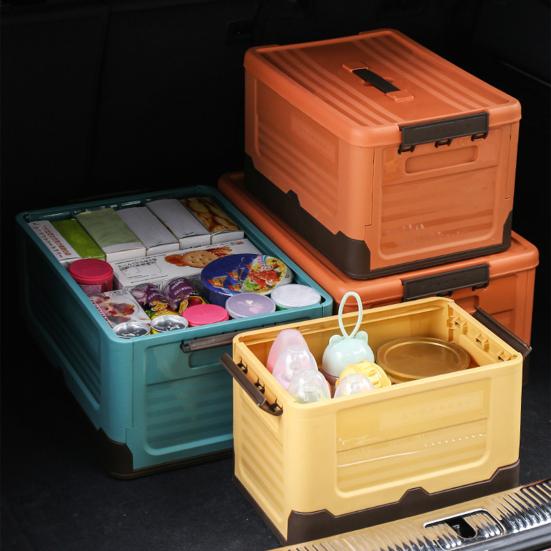 Caixa de armazenamento Suporte organizador de brinquedos dobráveis de plástico resistente ao calor de grande capacidade para casa