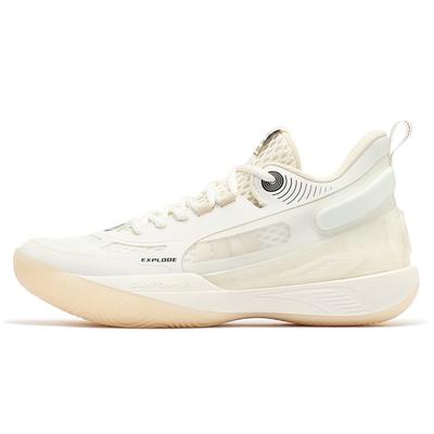 Scarpe da Basket Basse 361 AG Antiscivolo Resistenti all'Abrasione da Uomo Bianco Piuma 672321118-1