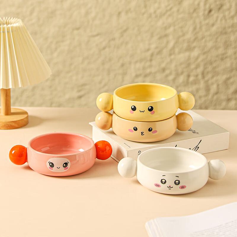 Zhishi Ceramic Double-Handle Soup & Baking Bowl