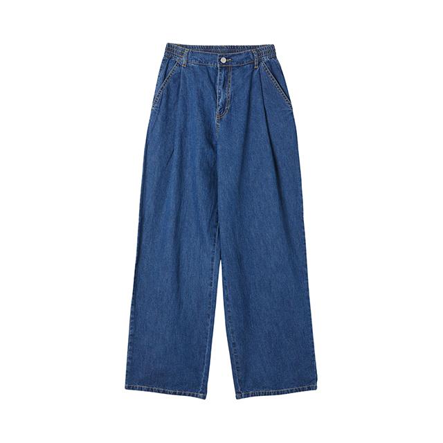 LAP Elastic One-Pleat Semi-Wide Pants Aq2Dp463