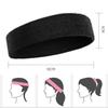 Sports Sweatband Headband Breathable Non-Slip Moisture-Wicking Yoga Hair Band Elastic Cotton Hair Band