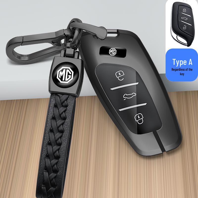 Key Case for 22 MG6 Models & 21 6Pro5 Models with Metal Shell & EZS Buckle - Fits MG Navigator, ZS, HS - Minimalist Style