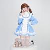 Milky Time Halloween Cosplay Costume for Women, Sister Maid with Eyepatch, Black and Light Blue