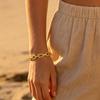 European Elegant Stainless Steel Jewelry Set: Mouth-Shaped Chain and Interlocking Square Bracelet Necklace