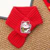 Red Color New Year Dog Scarf Festive Pet Scarf Bib Durable Pet Neck Scarf  Festival Dress-up