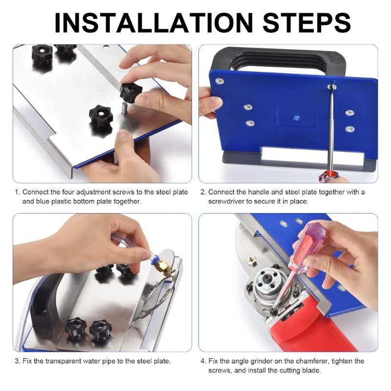 Angles Grinders Stand Plate for Tile 45° Chamfer Cutting Angles Grinders Stand Grinders Holder 45 Degree Chamfer Bracket