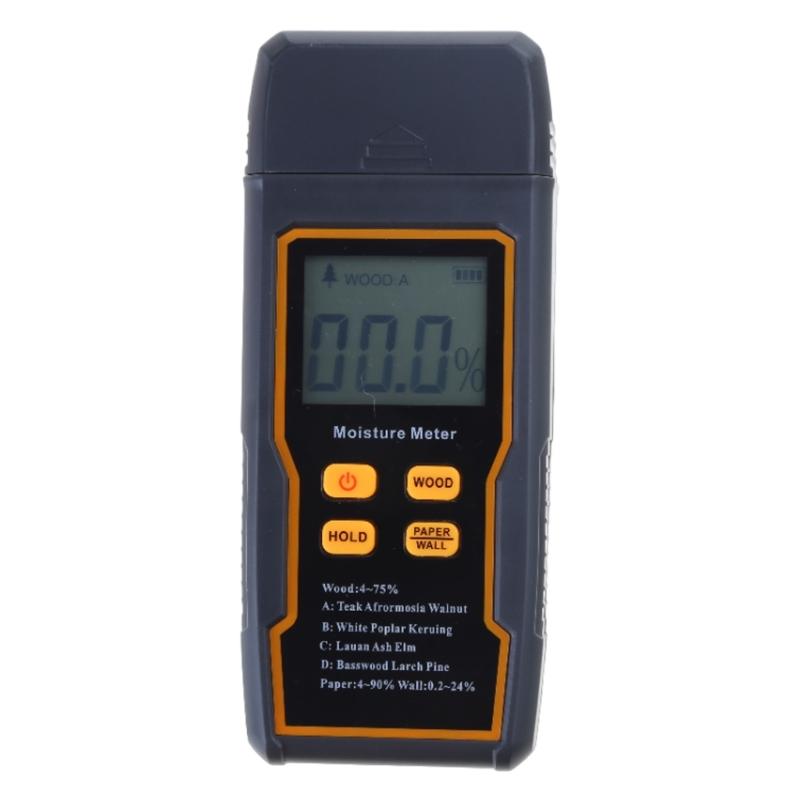 Wood Moisture Meter Two Pins Digital Humidity Tester Moisture Detector Building