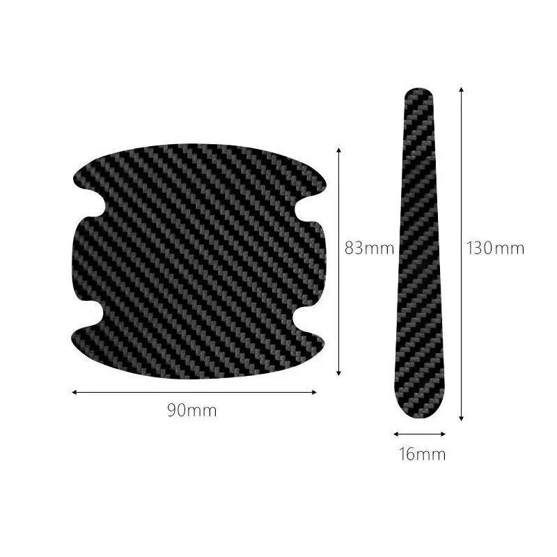 8Pcs/Set Universal Car Door Handle Bowl Scratch Protective Stickers Transparent Car Handle Anti-Collision Protection Strip