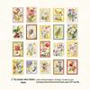 Yan Ji Gold Foil Sticker Pack: Vintage Letter Series for Journal Decoration and DIY Collage, 4 Styles