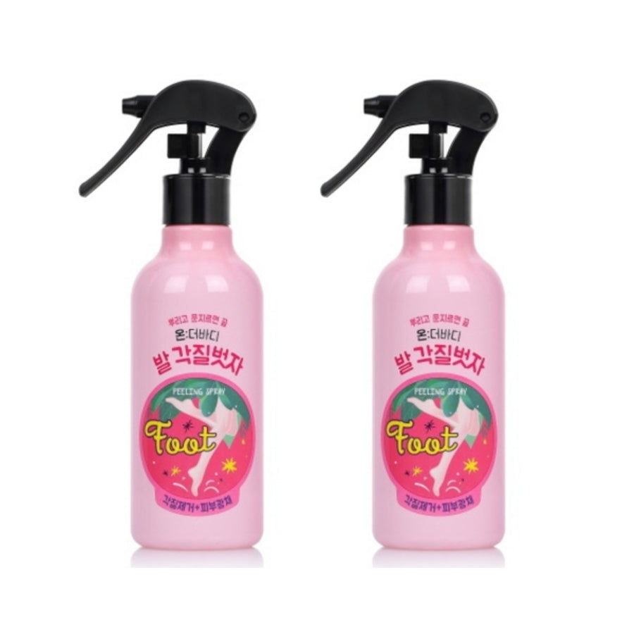 On the Body Cotton Foot Foot Peeling Spray 240ml*1Pc/2Pcs
