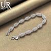 925 Sterling Silver Hollow Bead Bracelet Fashionable Wedding Jewelry