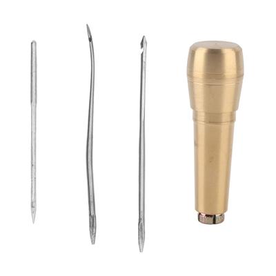 Skórzany zestaw narzędzi do szycia ręcznego szydło z mosiężnym uchwytem do ręcznej naprawy obuwia
