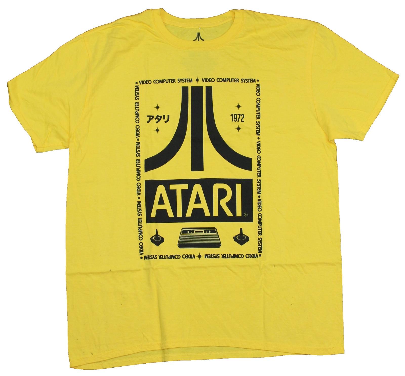 Atari Mens T-shirt 1972 System Yellow Boxed Image M
