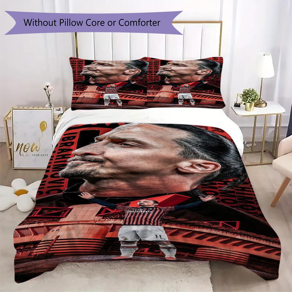 Former Associazione Calcio Milan athlete Zlatan Ibrahimović Home Decoration Soft Bedding Down Pillowcase Duvet Cover (without core) 1