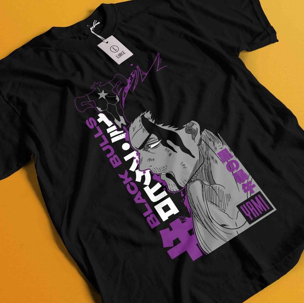 

Black Clover T-Shirt Asta Yuno Anime Manga Tshirt Anime Manga Tee Black Shirt 4XL