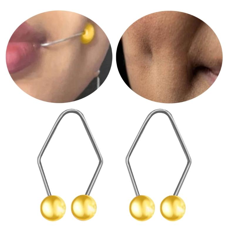 Stylish Lip Stud for Captivating Face Training Chic Lip Training Tool Dimple Maker for Fashion forward Individuals