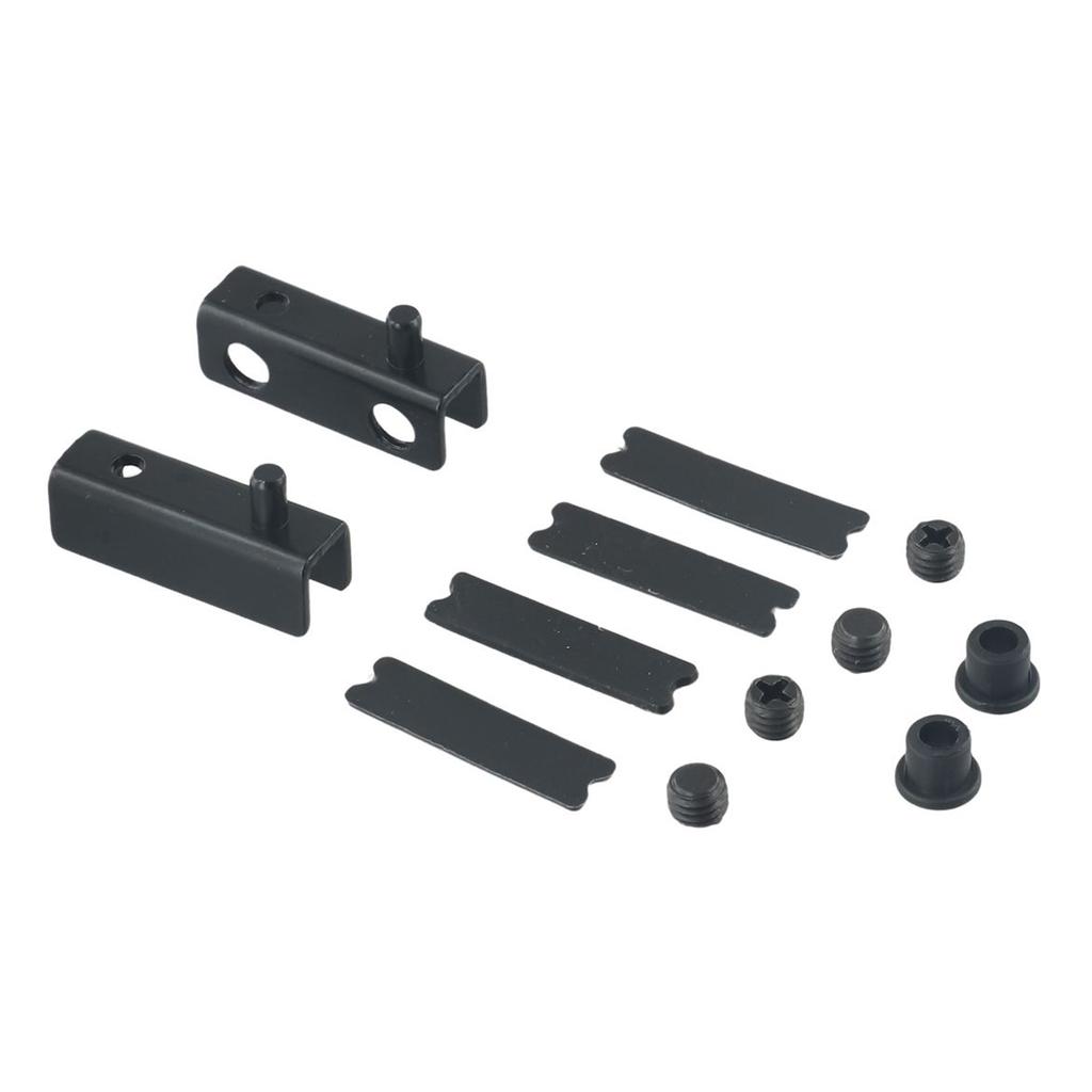 Glass Door Pivot Hinges Cupboard Showcase Clip Glass Clamps Latches Rust-Proof No Drilling Home Furniture Hardware Accessories