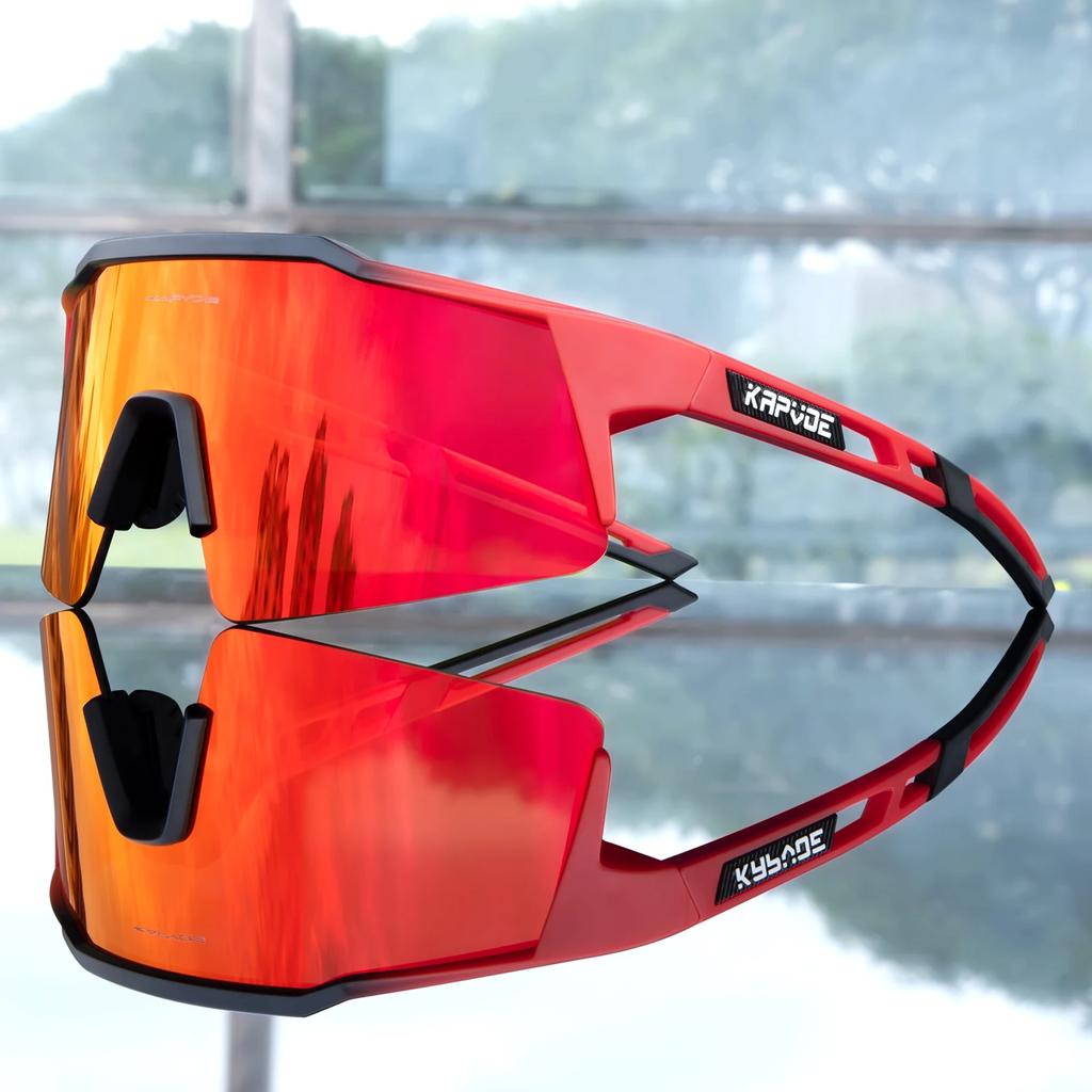 Kapvoe UV400 Sport Herren Radsport Sonnenbrille MTB Sonnenbrille Brillen Mountainbike Sport Radsport Brillen Outdoor Radsport Schutzbrille
