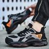 Fashion Men'S Sports Shoes New Safety Shoes Men Steel Toe Shoes Security Sneakers Puncture-Proof Work Shoes Lightweight Comfort