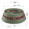 Functional Wicker Christmas Tree Skirt Festival Christmas Tree Stand Skirt Durable Tree Cover for Seasonal Decorations