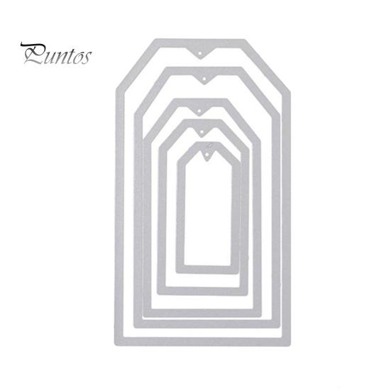 

5 шт., перекрывающиеся пятиугольные штампы, сделай сам, скрапбукинг, тиснение, трафарет для бумажных карточек