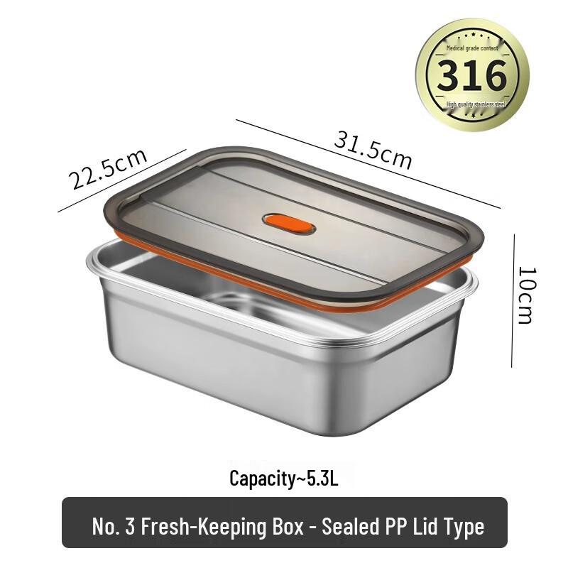 Japanese Style 316 Stainless Steel Sealed Food Container