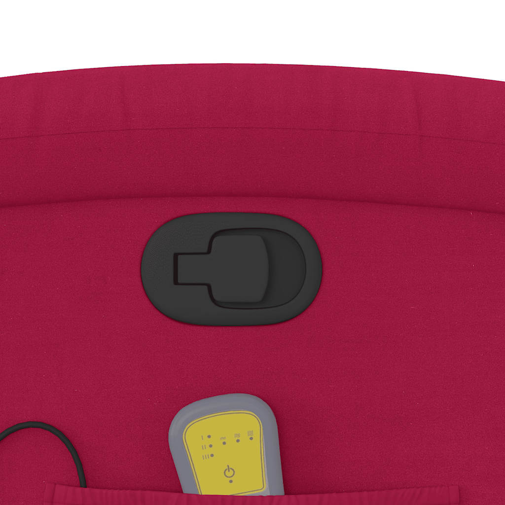 Massage Chair Burgundy Velvet