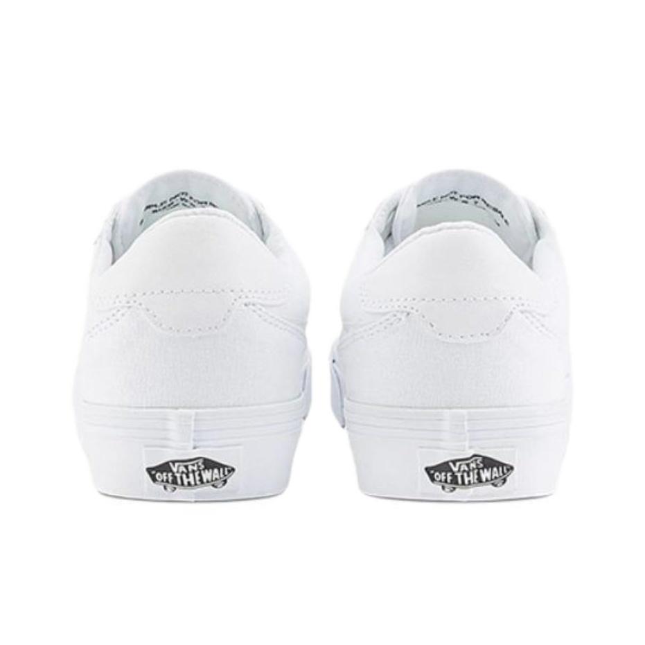 Vans Brooklyn LS Clásico Cómodo Antideslizante Duradero Zapatillas de Skate de Caña Baja Mujer Zapatilla Blanca VN000D7UWWW