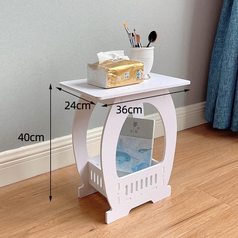 End Table Side Table Nightstand Modern End Table with Storage Shelf for Living Room Bedroom