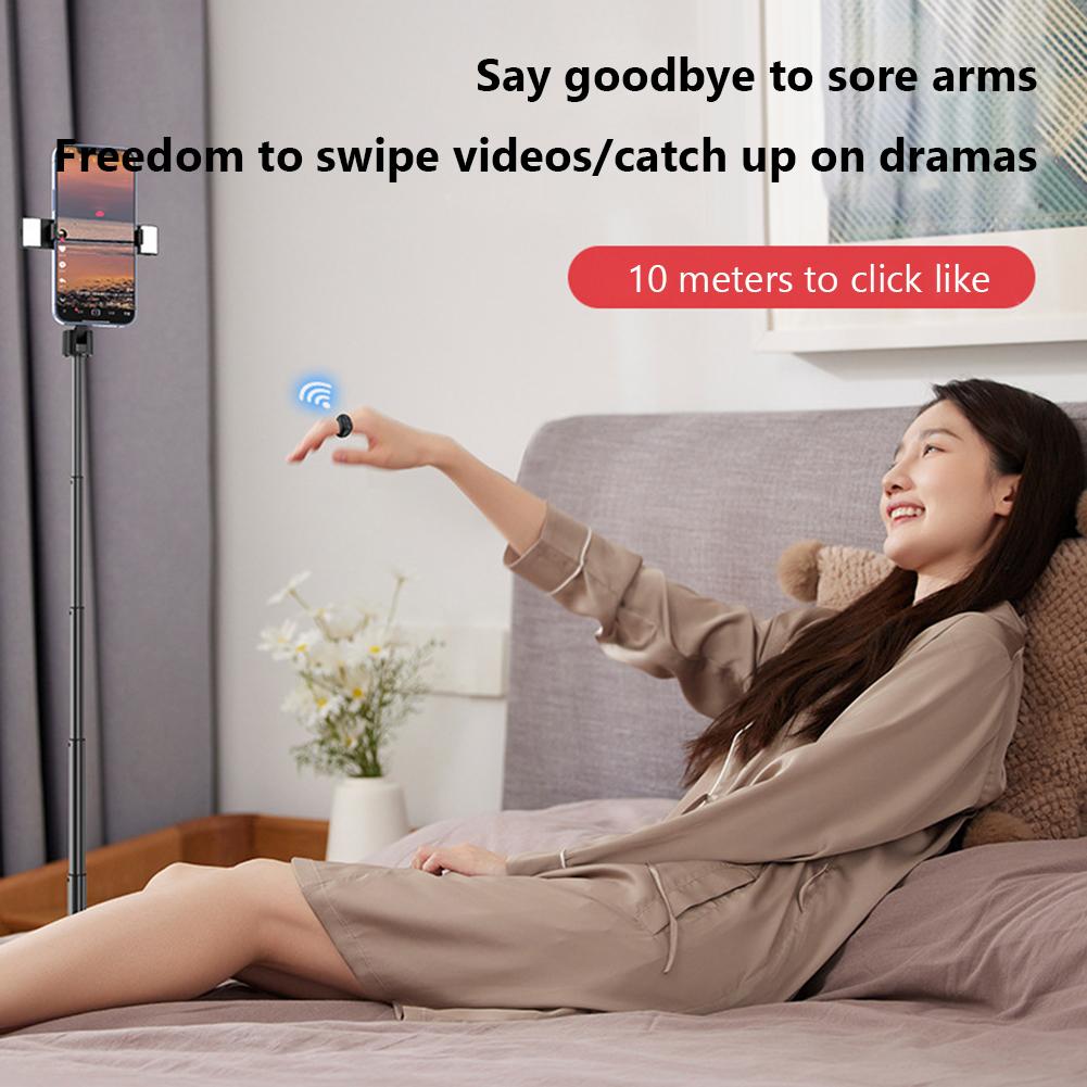 Camera Shutter Bluetooth-Compatible 5.3 Smart Phone Auto Clicker Phone Screen Device Ring for  for Android IPhone Tablets