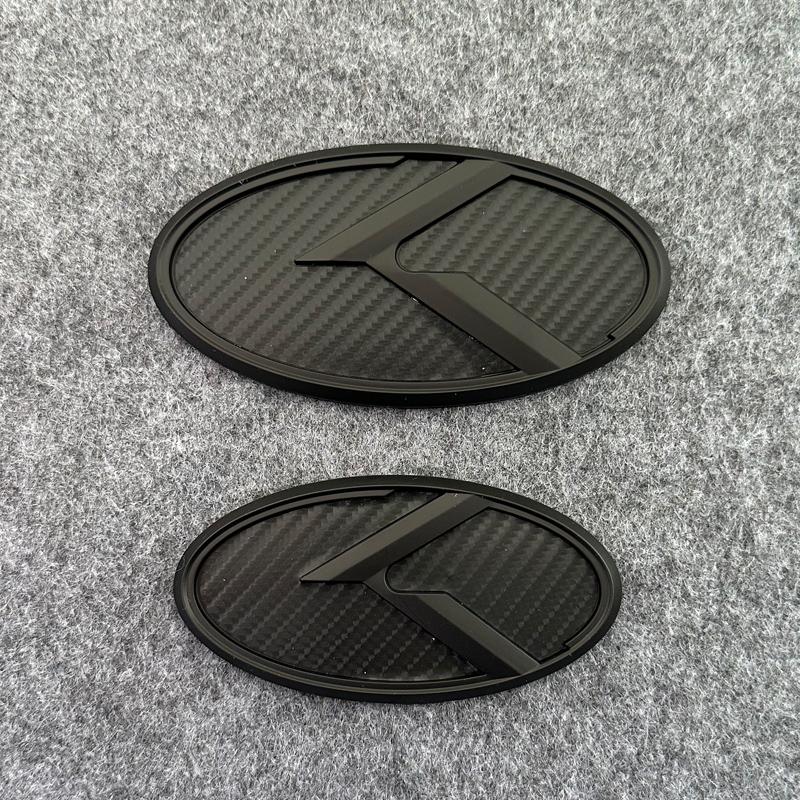 2pcs X 3D ABS K Logo Front Grill Emblem Rear Trunk Badge Car Sticker Decal for Kia K5 2011-2013 Optima Forte 2009-2014 Drlqc11
