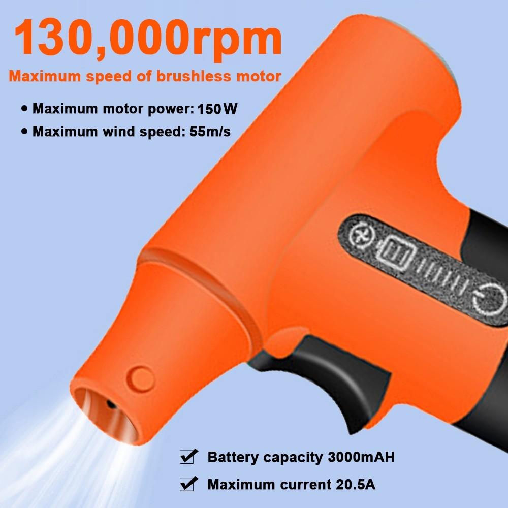 130000RPM PC Keyboard Dust Removal Power Tool Powerful Blower Portable Handheld Electric Turbo Jet Fan