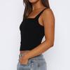 New Women Tank Tops Summer Solid Sexy Backless Streetwear Casual Slim Sleeveless Camisole Fashion Folds Tank Tops Lady Clothing