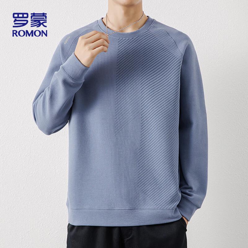 Romon Men's Casual Crew Neck Long Sleeve Sweatshirt