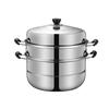 Lilang 3-Tier 30cm Stainless Steel Induction Steamer Pot