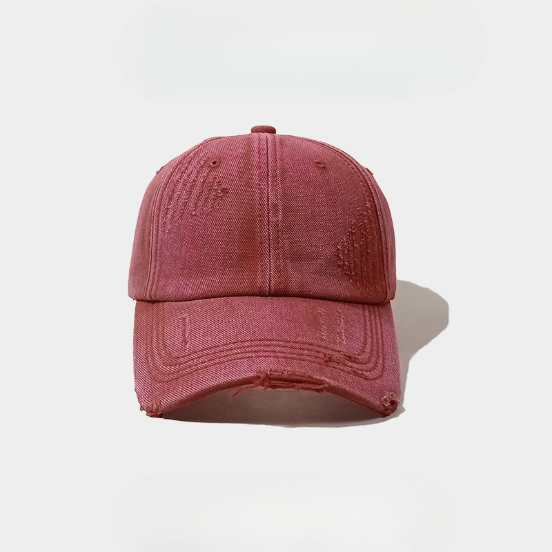 

Ретро Старая Рваная Черная Бейсболка Мужская и Женская Весенне-Летний Тренд Уличная Индивидуальность Бейсболка с Мягким Верхом Универсальная Adjustable