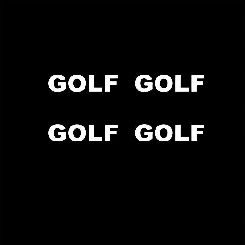 

2025 Hot 2Pcs Car Logo Metal Stickers Decorate Emblem Decals For Volkswagen Rline Magotan Passat Arteon Polo Golf Tiguan Touareg 2Pcs