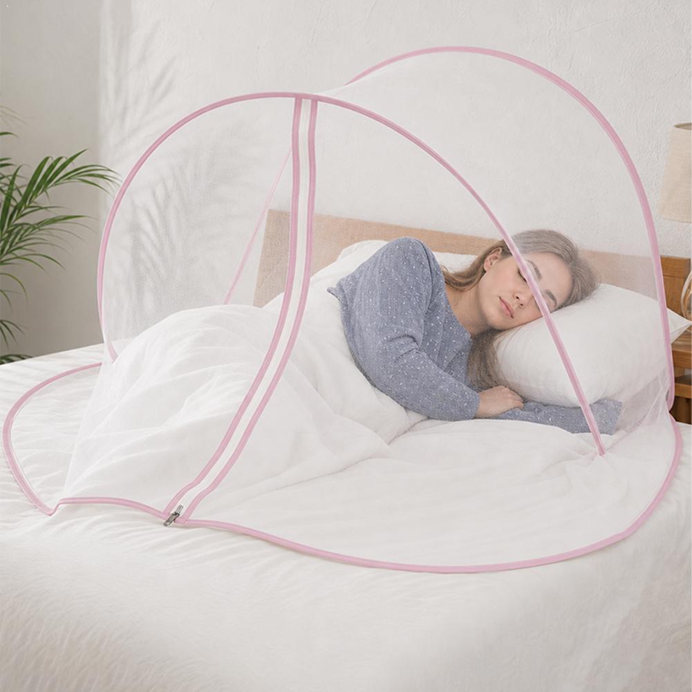 Free Installation of Foldable Mosquito Net Cover Outdoor Travel Round Head and Face Mosquito Net Curtain Portable Mini