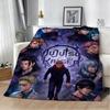 Cartoon Jujutsu Kaisen Anime 3D Flannel Blanket Soft Throw Blanket Art For Home Decor Bedroom Bed Sofa Cover Picnic Fans Gifts