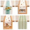 Linen Table Runner for Kitchen & Dining Room - Indoor/Outdoor Decor, Autumn/Spring/Summer Table Mat