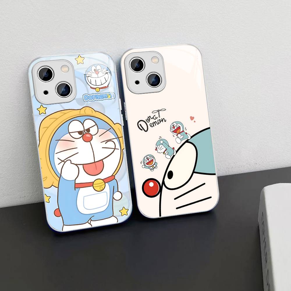 Cute Cartoon-u-Doraemons-t Tempered Glass For Iphone 14 13 12 11 Pro Mini XS MAX 14Plus X XS XR Fundas