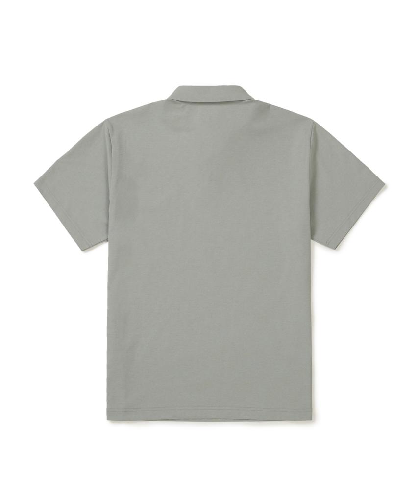SNOWPEAK APPAREL Quick-Dry Short Sleeve Polo Shirt (S26Mmtps14) Smog Khaki