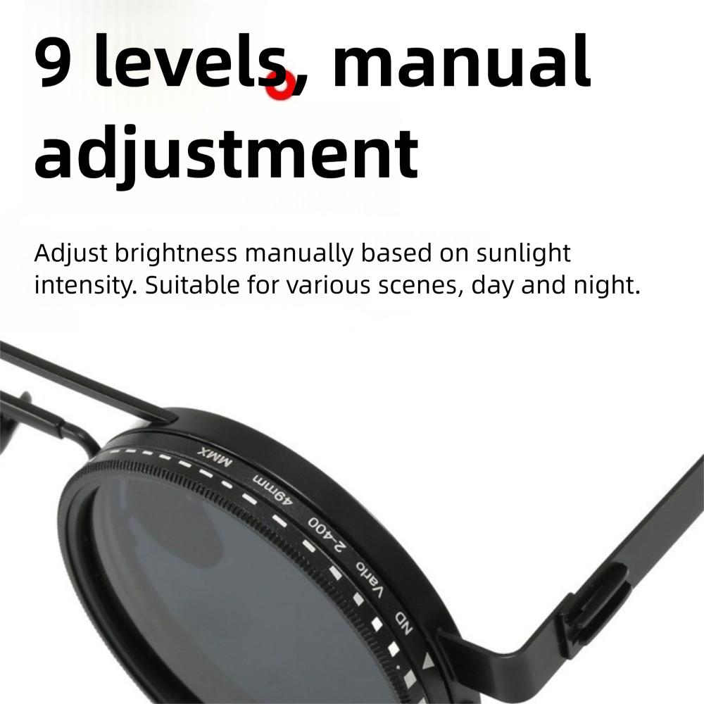 ND2-400 Adjustable Dimming Glasses 9 Level Sun Glasses Fashion Polarized Sunglasses  Driving