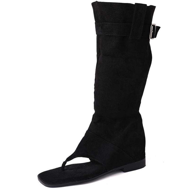 Luxury Designer Spring Summer Gladiator Woman Sandals Fashion Clip Toe Flats Spice Girls Outdoor Trouser Boots