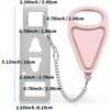 Přenosný růžový zámek dveří pro cestovatele, bezpečnostní ochrana soukromí, bezpečnostní zarážka dveří pro dům, byt, dovolenkové hotely, dveře pokoje na koleji pro uzamčení