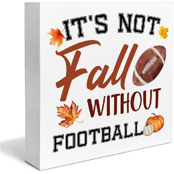 Fall Decor, Fall Kitchen Wooden Sign Decor Desk Sign Pumpkin Spice Wooden Block Sign Rustic Home Shelf Wall Decoration