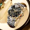 Binbang BINBOND steel belt multi-functional men's watch luminous waterproof quartz watch