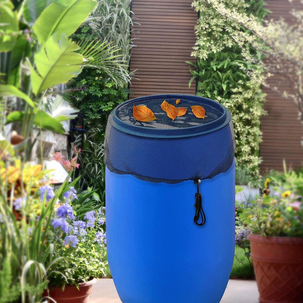 60-100cm Mesh Cover Netting for Rain Barrel Water Collection Bucket Raindrop Anti-fall Leaves Filter Net Water Protection Tools